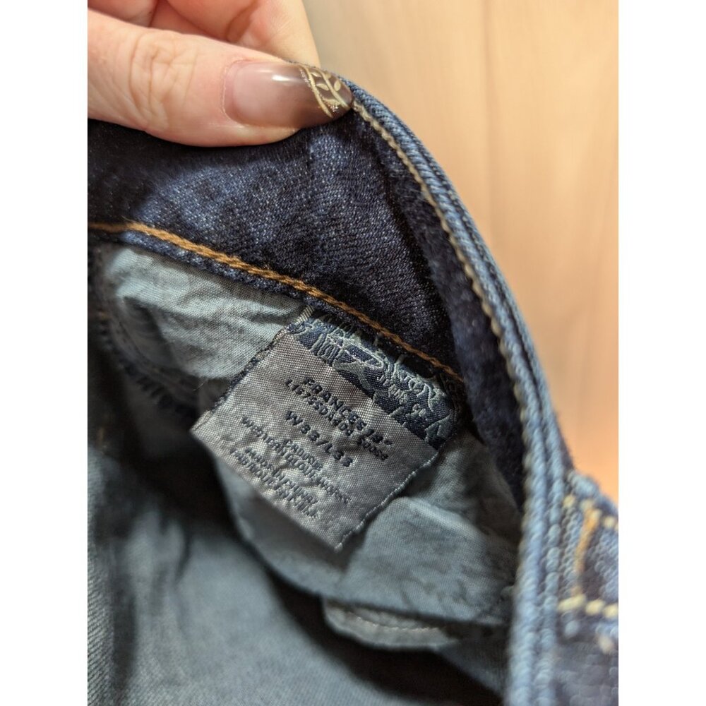 Silver Jeans Frances 18" Bootcut Flare Size Womens 33x33 Low Rise Dark Wash - Picture 8 of 11